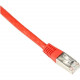 Black Box Cat6 250-MHz Shielded, Stranded Cable SSTP (PIMF), PVC, Red, 5-ft. (1.5-m) - 4.92 ft Category 6 Network Cable for Network Device - First End: 1 x RJ-45 Male Network - Second End: 1 x RJ-45 Male Network - 128 MB/s - Shielding - Red EVNSL0272RD-00