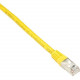 Black Box Cat6 250-MHz Shielded, Stranded Cable SSTP (PIMF), PVC, Yellow, 2-ft. (0.6-m) - 1.97 ft Category 6 Network Cable for Network Device - First End: 1 x RJ-45 Male Network - Second End: 1 x RJ-45 Male Network - 128 MB/s - Shielding - Yellow EVNSL027