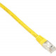Black Box CAT6 250-MHz Shielded, Stranded Cable SSTP (PIMF), PVC, Yellow, 10-ft. (3.0-m) - 10 ft Category 6 Network Cable for Network Device - First End: 1 x RJ-45 Male Network - Second End: 1 x RJ-45 Male Network - Patch Cable - Shielding - Yellow EVNSL0