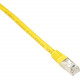 Black Box Cat6 250-MHz Shielded, Stranded Cable SSTP (PIMF), PVC, Yellow, 20-ft. (6.0-m) - 19.69 ft Category 6 Network Cable for Network Device - First End: 1 x RJ-45 Male Network - Second End: 1 x RJ-45 Male Network - 128 MB/s - Shielding - Yellow EVNSL0