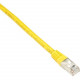 Black Box Cat6 250-MHz Shielded, Stranded Cable SSTP (PIMF), PVC, Yellow, 30-ft. (9.1-m) - 29.86 ft Category 6 Network Cable for Network Device - First End: 1 x RJ-45 Male Network - Second End: 1 x RJ-45 Male Network - 128 MB/s - Shielding - Yellow EVNSL0