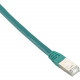 Black Box Cat6 400-MHz, Shielded, Solid Backbone Cable (FTP), Plenum, Green, 3-ft. (0.9-m) - 2.95 ft Category 6 Network Cable for Network Device - First End: 1 x RJ-45 Male Network - Second End: 1 x RJ-45 Male Network - Shielding - Green EVNSL0273GN-0003