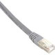 Black Box Cat6 400-MHz, Shielded, Solid Backbone Cable (FTP), Plenum, Gray, 7-ft. (2.1-m) - 6.89 ft Category 6 Network Cable for Network Device - First End: 1 x RJ-45 Male Network - Second End: 1 x RJ-45 Male Network - Shielding - Gray EVNSL0273GY-0007