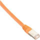 Black Box Cat.6 FTP Network Cable - 11.81" Category 6 Network Cable for Network Device - First End: 1 x RJ-45 Male Network - Second End: 1 x RJ-45 Male Network - Shielding - Orange EVNSL0273OR-0001
