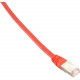 Black Box Cat6 400-MHz, Shielded, Solid Backbone Cable (FTP), Plenum, Red, 20-ft. (6.0-m) - 19.69 ft Category 6 Network Cable for Network Device - First End: 1 x RJ-45 Male Network - Second End: 1 x RJ-45 Male Network - Shielding - 24 AWG - Red EVNSL0273R