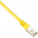 Black Box Cat5e 350-MHz, Shielded, Solid Backbone Cable (FTP), PVC, Yellow, 25-ft. (7.6-m) - 24.93 ft Category 5e Network Cable for Network Device - First End: 1 x RJ-45 Male Network - Second End: 1 x RJ-45 Male Network - Shielding - Yellow EVNSL0504MS-00