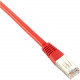 Black Box Cat5e 350-MHz, Shielded, Solid Backbone Cable (FTP), PVC, Red, 30-ft. (9.1-m) - 29.86 ft Category 5e Network Cable for Network Device - First End: 1 x RJ-45 Male Network - Second End: 1 x RJ-45 Male Network - Shielding - Red EVNSL0506MS-0030