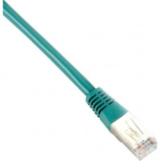Black Box Cat5e 350-MHz, Shielded, Solid Backbone Cable (FTP), PVC, Green, 25-ft. (7.6-m) - 24.93 ft Category 5e Network Cable for Network Device - First End: 1 x RJ-45 Male Network - Second End: 1 x RJ-45 Male Network - Shielding - Green EVNSL0507MS-0025
