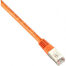 Black Box Cat.5e F/UTP Patch Network Cable - 25 ft Category 5e Network Cable for Network Device - First End: 1 x RJ-45 Male Network - Second End: 1 x RJ-45 Male Network - Patch Cable - Shielding - Orange EVNSL0510MS-0025