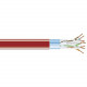 Black Box CAT6 400-MHz Shielded Solid Bulk Cable (F/UTP), PVC, 1000-ft. (304.8-m), Red - 1000 ft Category 6 Network Cable for Network Device - Bare Wire - Bare Wire - Shielding - Red - TAA Compliance EVNSL0606A-1000