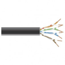 Black Box GigaTrue Cat.6 Network Cable - 1000 ft Category 6 Network Cable for Patch Panel, Network Device - Bare Wire - Bare Wire - Black - TAA Compliance EVNSL0647A-1000