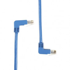 Black Box SpaceGAIN Cat.6 Network Cable - 3 ft Category 6 Network Cable for Network Device - First End: 1 x RJ-45 Male Network - Second End: 1 x RJ-45 Male Network - Patch Cable - Gold Plated Contact - Blue EVNSL216-0003-90DU