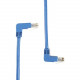 Black Box SpaceGAIN Cat.6 Network Cable - 3 ft Category 6 Network Cable for Network Device - First End: 1 x RJ-45 Male Network - Second End: 1 x RJ-45 Male Network - Patch Cable - Gold Plated Contact - Blue EVNSL216-0003-90DU