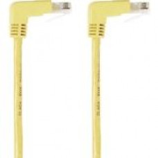 Black Box SpaceGAIN Cat.6 Network Cable - 15 ft Category 6 Network Cable for Network Device - First End: 1 x RJ-45 Male Network - Second End: 1 x RJ-45 Male Network - Patch Cable - Gold Plated Contact - Yellow EVNSL246-0015-90DD