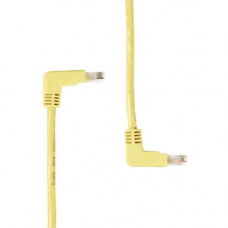 Black Box SpaceGAIN Cat.6 Network Cable - 15 ft Category 6 Network Cable for Network Device - First End: 1 x RJ-45 Male Network - Second End: 1 x RJ-45 Male Network - Patch Cable - Gold Plated Contact - Yellow EVNSL246-0015-90DU