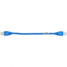 Black Box SpaceGAIN CAT6 Reduced-Length Patch Cable, Blue - Category 6 Network Cable for Patch Panel, Switch, Network Device - First End: 1 x RJ-45 Male Network - Second End: 1 x RJ-45 Male Network - Patch Cable - Blue EVNSL641-06IN