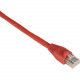 Black Box GigaTrue Cat.6 UTP Patch Network Cable - 25 ft Category 6 Network Cable for Network Device - First End: 1 x RJ-45 Male Network - Second End: 1 x RJ-45 Male Network - Patch Cable - Red - 25 Pack EVNSL643-0025-25PAK