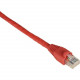 Black Box SpaceGAIN CAT6 Reduced-Length Patch Cable, Red - 6" Category 6 Network Cable for Network Device, Switch, Patch Panel - First End: 1 x RJ-45 Male Network - Second End: 1 x RJ-45 Male Network - Patch Cable - Red EVNSL643-06IN