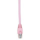 Black Box GigaTrue Cat. 6 Channel UTP Patch Cable - RJ-45 Male - RJ-45 Male - 2ft - Pink EVNSL646-0002