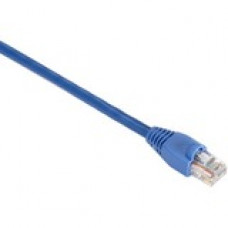 Black Box GigaBase CAT5e 350-MHz Stranded Ethernet Patch Cable - 2 ft Category 5e Network Cable for Wallplate, Network Device, Patch Panel - First End: 1 x RJ-45 Male Network - Second End: 1 x RJ-45 Male Network - Patch Cable - Gold Plated Contact - Blue 