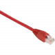Black Box GigaBase Cat.5e UTP Patch Network Cable - 6 ft Category 5e Network Cable for Network Device, Patch Panel, Wallplate - First End: 1 x RJ-45 Male Network - Second End: 1 x RJ-45 Male Network - Patch Cable - Gold Plated Contact - 24 AWG - Red - 25 