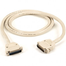 Black Box RS530 Serial Data Cable DB25M/DB25M 5Ft. - 5 ft Serial Data Transfer Cable - First End: 1 x DB-25 Male Serial - Second End: 1 x DB-25 Male Serial - Shielding - Black, Beige EVNT530-0005-MM