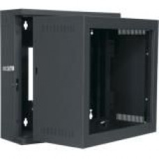 Middle Atlantic Products EWR Series Rack, EWR-10-17 - 19" 10U Wide x 15" Deep Wall Mountable - Black Powder Coat - Steel - 150 lb x Maximum Weight Capacity EWR1017