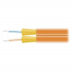 Black Box Duplex Fiber Optic Cable - Bare Wire - Bare Wire - 1000ft - Orange EXN0625A-1000