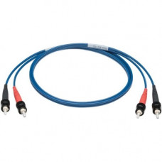 Black Box Fiber Optic Patch Network Cable - Fiber Optic Network Cable - First End: 2 x ST Male Network - Second End: 2 x ST Male Network - Patch Cable - Blue EXN063-CC-0132