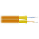 Black Box Distribution-Style Fiber Optic Duplex Cable - Bare Wire - Bare Wire - 1000ft - Orange EXP0625A-1000