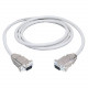 Black Box Serial Null-Modem Cable - DB-9 Female Serial - DB-9 Female Serial - 6ft - Gray EYN257T-0006-FF