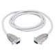 Black Box Serial Null-Modem Cable - DB-9 Female Serial - DB-9 Male Serial - 25ft - Gray EYN257T-0025-MF