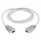 Black Box Serial Null Modem Cable - DB-9 Female Serial - DB-9 Female Serial - 50ft - Beige EYN257T-0050-FF