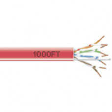 Black Box GigaBase 350 Cat.5e Bulk UTP Cable - Bare Wire - Bare Wire - 1000ft - Red - TAA Compliance EYN849A-PB-1000