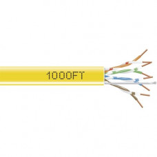 Black Box GigaBase 350 Cat.5e UTP Cable - Bare Wire - Bare Wire - 1000ft - Yellow - TAA Compliance EYN854A-PB-1000