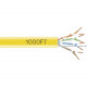 Black Box GigaBase 350 Cat.5e UTP Cable - Bare Wire - Bare Wire - 1000ft - Yellow - TAA Compliance EYN854A-PB-1000