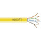 Black Box GigaBase 350 Cat.5e Bulk UTP Cable - Bare Wire - Bare Wire - 1000ft - Yellow - TAA Compliance EYN855A-PB-1000