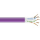Black Box GigaTrue 550 CAT6, 550-MHz Solid Bulk Cable, PVC, Violet, 1000-ft. (304.8-m) - 1000 ft Category 6 Network Cable for Network Device - Bare Wire - Bare Wire - Violet - TAA Compliance EYN864A-PB-1000
