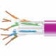 Black Box GigaTrue Cat.6 Network Cable - 1000 ft Category 6 Network Cable for Network Device - Bare Wire - Bare Wire - Violet - TAA Compliance EYN865B-PB-1000
