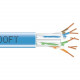 Black Box GigaTrue Cat.6 Network Cable - 1000 ft Category 6 Network Cable for Network Device - Bare Wire - Bare Wire - Blue - TAA Compliance EYN871B-PB-1000