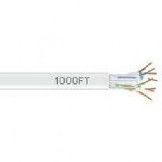 Black Box GigaTrue 550 Cat.6 Bulk Cable - Bare Wire - Bare Wire - 1000ft - White - TAA Compliance EYN874A-PB-1000