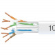 Black Box GigaTrue Cat.6 Network Cable - 1000 ft Category 6 Network Cable for Network Device - Bare Wire - Bare Wire - White - TAA Compliance EYN875B-PB-1000