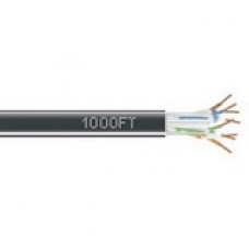 Black Box 1000FT BULK CAT6 BLACK SOLID - Bare Wire - Bare Wire - 1000ft - Black - TAA Compliance EYN880A-PB-1000