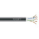 Black Box 1000FT BULK CAT6 BLACK SOLID - Bare Wire - Bare Wire - 1000ft - Black - TAA Compliance EYN880A-PB-1000