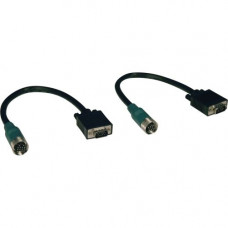 Tripp Lite Easy Pull Type-A VGA Connector Kit RGB M/M - Black EZA-VGAM-2