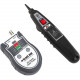 Black Box EZ Check Cable Tester with Probe - Continuity Testing, Open Circuit Testing, Short Circuit Testing, Split Pair Testing, Twisted Pair Cable Testing, Coaxial Cable Testing - 1 - Twisted Pair, Coaxial - 2Number of Batteries Supported - TAA Complian