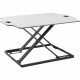 Amer Mounts Ultra Slim Height Adjustable Standing Desk- White Finish - 22.05 lb Load Capacity - 15.7" Height x 21.3" Width - Desktop - Steel, Board, Plastic, Iron - White EZUP3222