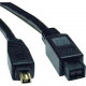 Tripp Lite 6ft Hi-Speed FireWire IEEE Cable-800Mbps with Gold Plated Connectors 9pin/4pin M/M 6&#39;&#39; - (9pin/4pin) 6-ft. F019-006