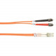 Black Box Fiber Optic Duplex Patch Network Cable - 9.84 ft Fiber Optic Network Cable for Network Device - First End: 2 x LC Male Network - Second End: 2 x ST Male Network - Patch Cable F0625-003M-STLC