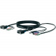 Belkin SOHO KVM Replacement Cable Kit - 6 ft KVM Cable - First End: 1 x 15-pin HD-15 Male, First End: 1 x 6-pin Mini-DIN (PS/2) Male Keyboard/Mouse, First End: 1 x Type A Male USB, First End: 2 x Mini-phone Male - Second End: 1 x 15-pin HD-15, Second End:
